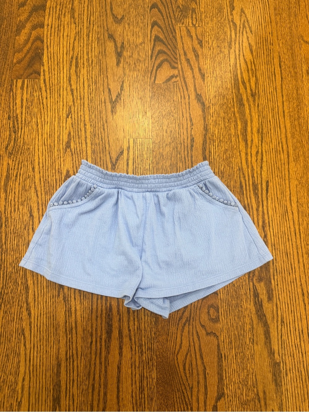 J. Crew Factory Light Blue Girls' Elastic Waist Shorts